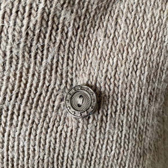 "Melanera" Wool Blend Sand Cardigan - Balletcore -  Size S - Picture 7 of 14